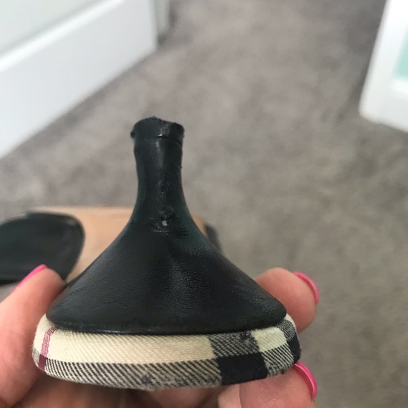 Burberry nova check kitten heel sandals - Picture 3 of 5